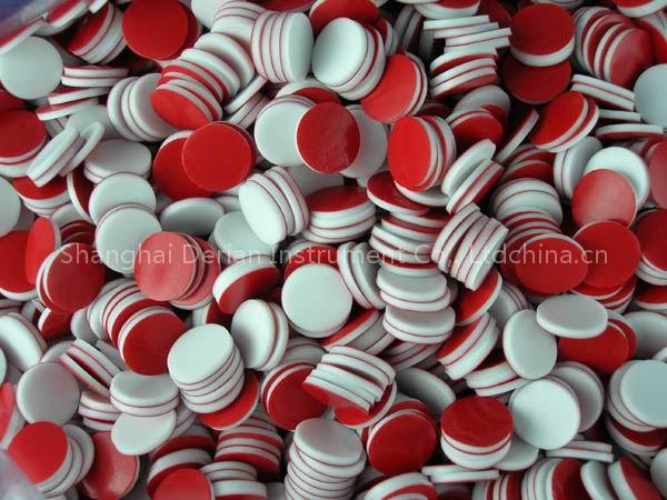 PTFE/silicone septa for vials