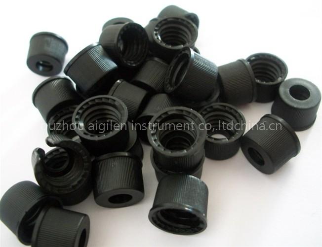 black solid polypropylene autosampler vials cap 22mm