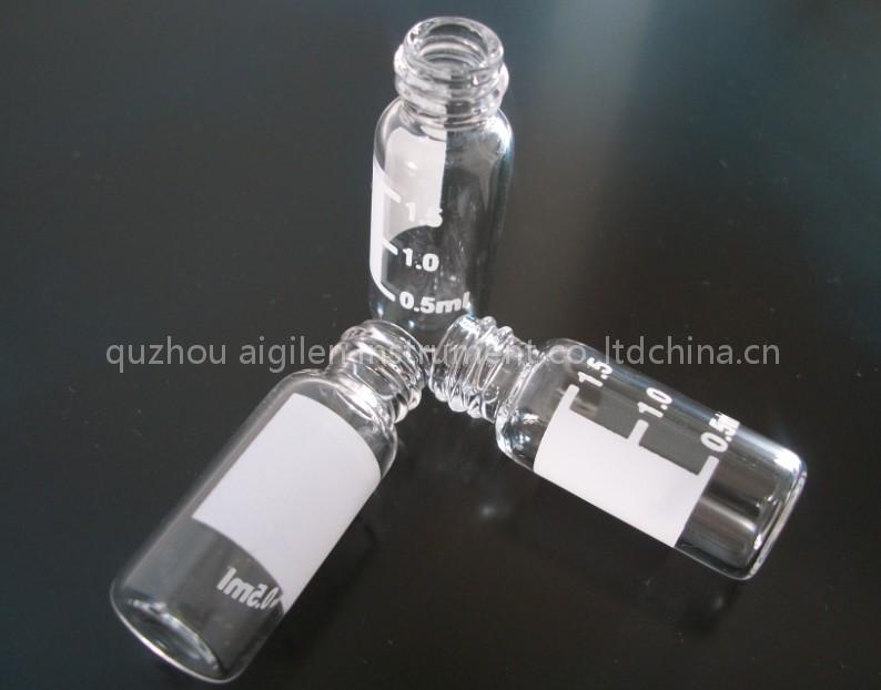 2ml clear screw caps autosampler vials with patch