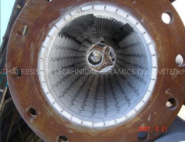 wear resistant alumina ceramic lined pipe