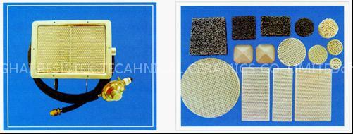 Cellular ceramic gas distribution board and filte