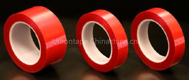 Red polyester tape for powder coating masking