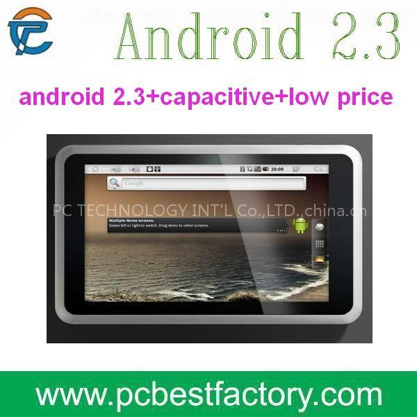 capacitive android 2.3 tablet pc