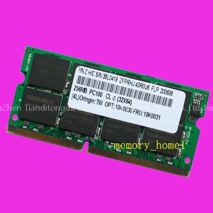 Kingmax 256MB PC100 SDRAM 144PIN Low Density Laptop Memory