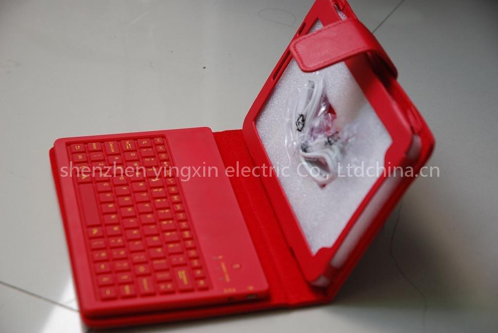 bluetooth keyboard with leather case for Samsung P1000