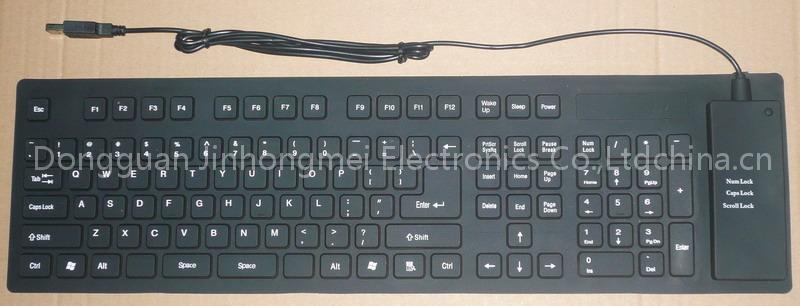 109 keys foldable flexible keyboard
