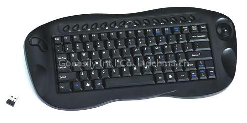 2.4Ghz wireless keyboard with trackball