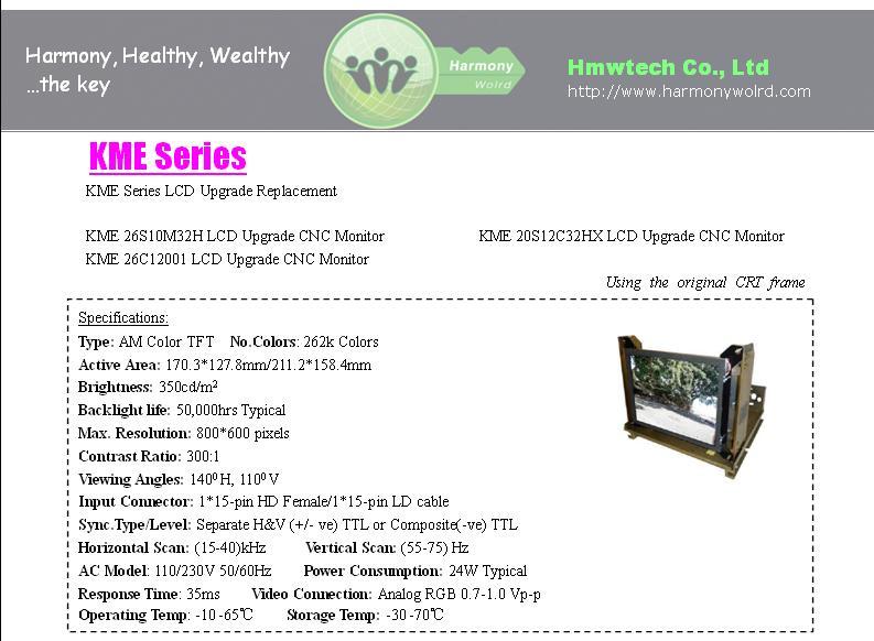 KME 26S10M32H LCD Upgrade CNC Monitor