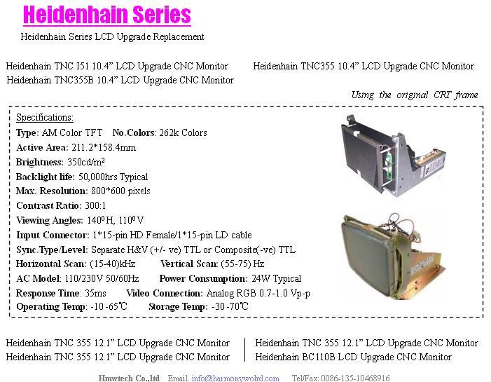 Heidenhain Series LCD Upgrade Replacement cnc monitor