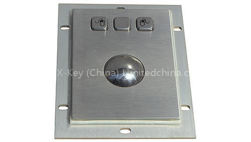 Vandal proof IP65 industrial stainless steel trackball with high resolution