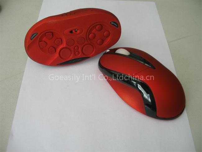 2.4Ghz wireless game mouse with joypad &remote control