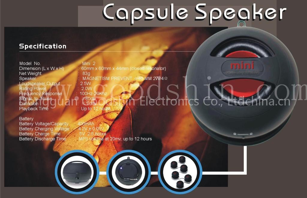 USB Max sounds of capsule speaker
