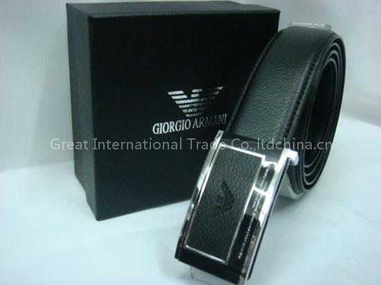 mens leather armani belts
