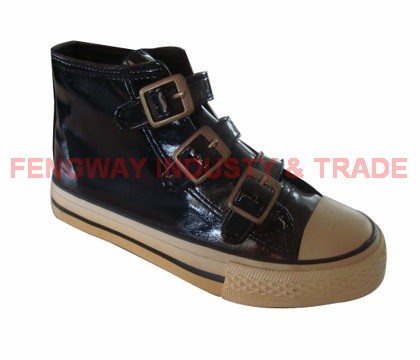 high cut canvas fashion boots