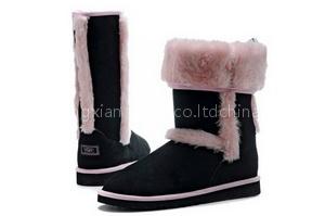 UGG Half Waterproofing Black pink Boots 5918
