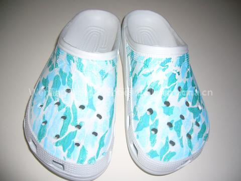 Blue and White Garden Shoes KF-005