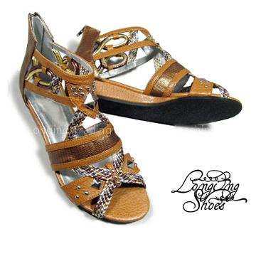 Gladiator Sandals With PVC Outsole