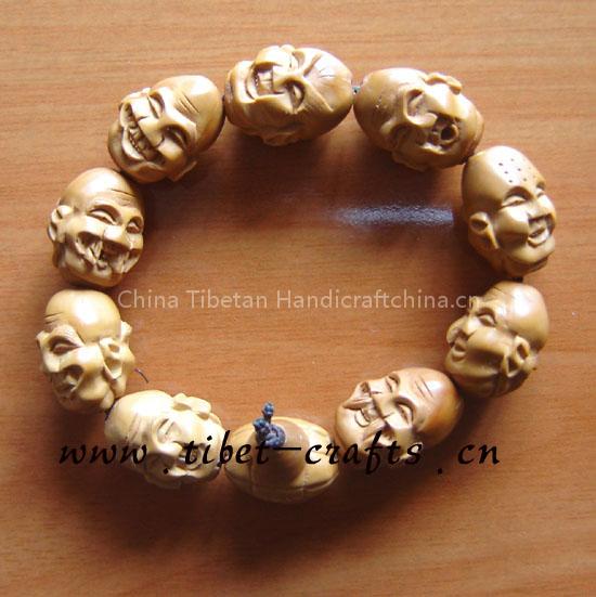 Wood Buddha Bracelet