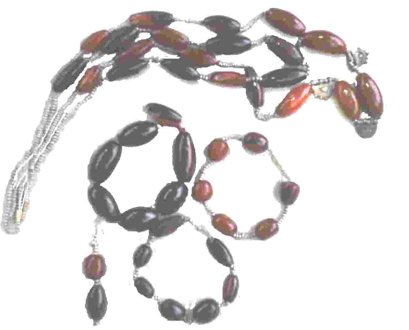 Ethiopia Costume Horn Jewelry Set