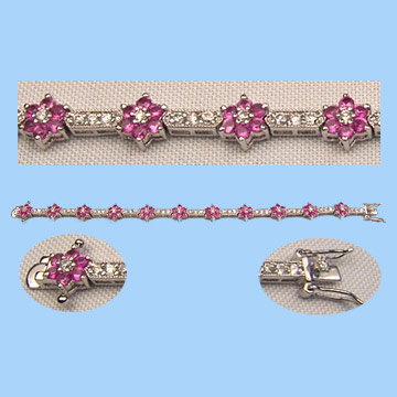 Cubic Zirconia Silver Bracelets