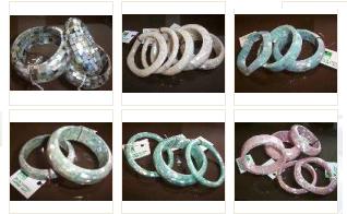 Blocking Shell Bangles