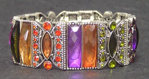 South Korea Jeweled Rhinestone Stretch Bracelet