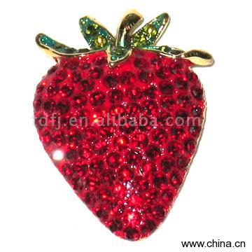 Strawberry Brooch