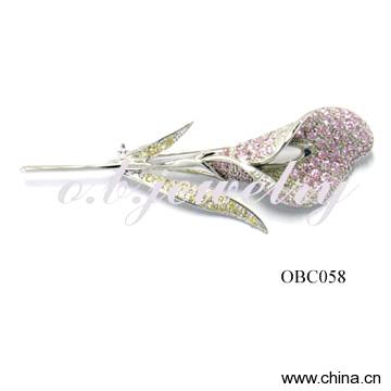 CZ Brooch
