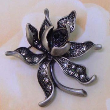 Antique Style Silver Brooch