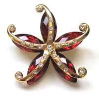 South Korea Flower Brooch