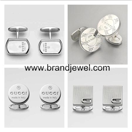 Gucci cuff links, sterling silver jewelry manufacturer