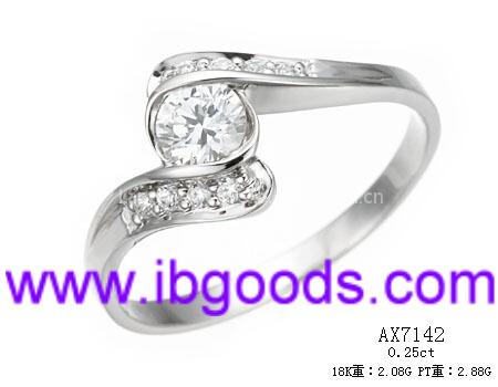 925 Sterling Silver Imitation Diamond Ring