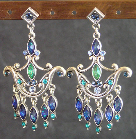 South Korea Rhinestone & Epoxy Earrings