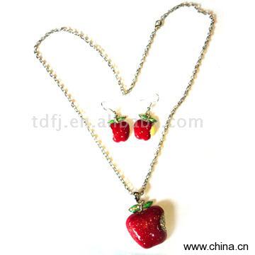 Apple Style Jewelry Set