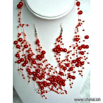 Necklace and Earrings