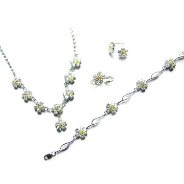 925 Sterling Silver Set with Semi-Precious Stone