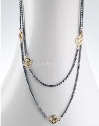 David Yurman jewelry,DY Logo Necklace