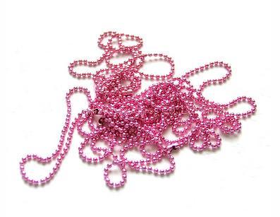 pink ball chain