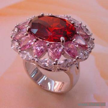 Flamboyant Cubic Zirconium Ring