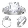 4 Prong Platinum Engagement Ring Setting (Indonesia)