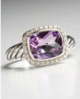 David Yurman rings,Amethyst Noblesse Ring