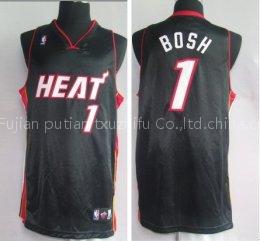 NBA Jerseys Miami Heat #1 Bosh Black