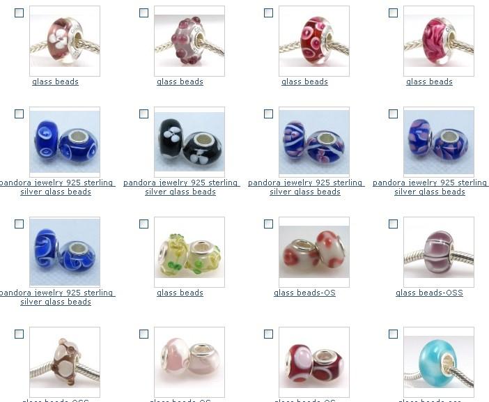 pandora glass beads