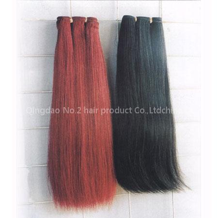 Human hair weft
