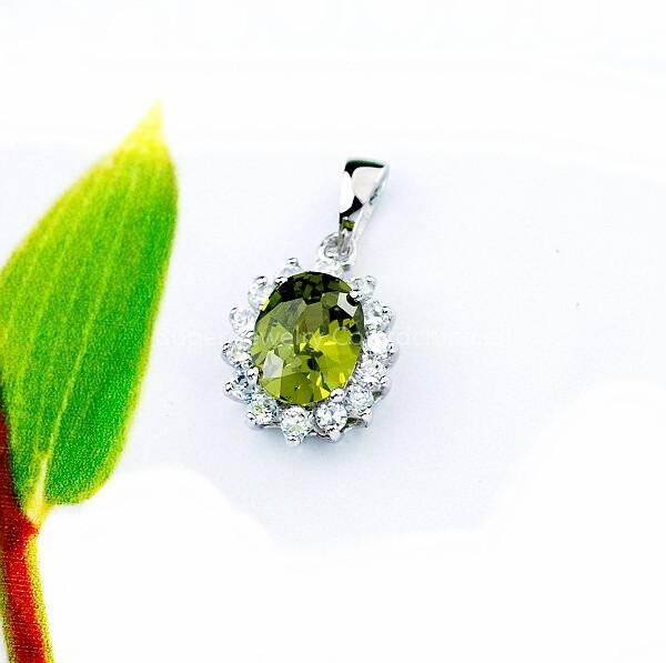 925 silver pendant with AAA grade cubic