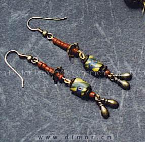 Dimor jewelry the colored glazed erring