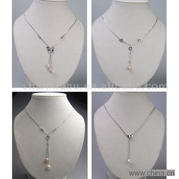 Sterling Silver Pearl Necklace