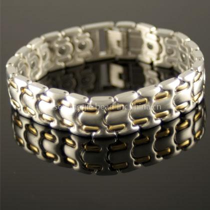 Orinoco titanium & steel Link Bracelet