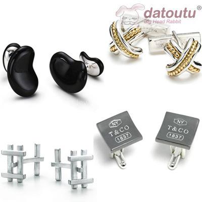 Cuff Links-925 Sterling Silver-Tiffany/Gucci ect