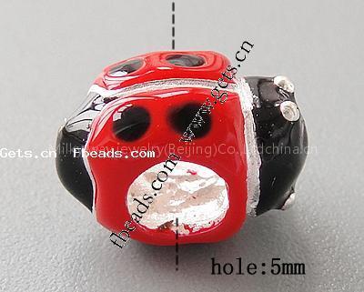 925 sterling silver bead,with enamel